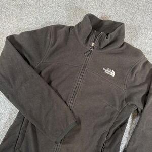 The North Face Fleece Jacket Women's Small Black Full‎ Zip Outdoors
